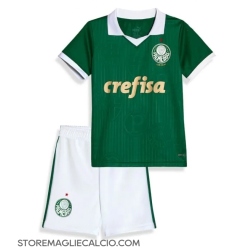 Palmeiras Maglia Gara Casa Repliche 2024-25 Bambino Maniche Corte Palmeiras Maglia Gara Casa Repliche 2024-25 Bambino Maniche Corte